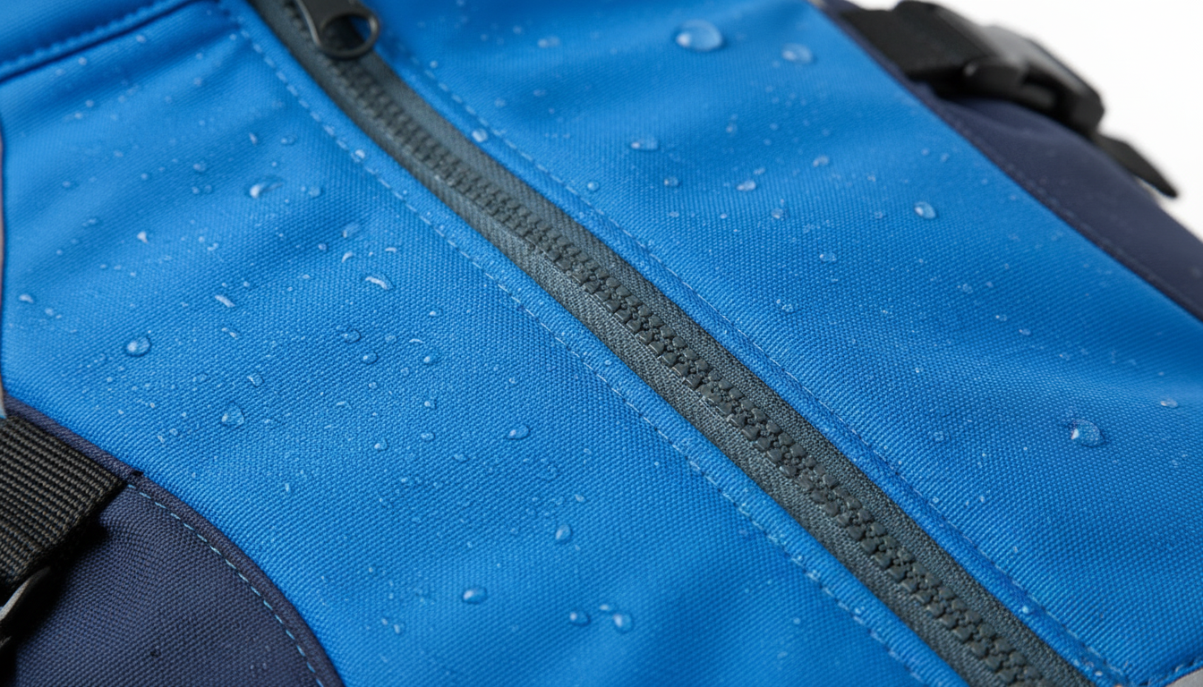 Reflective Waterproof Dog Rain Jacket, Lightweight Adjustable Design, Medium Blue - Image 7