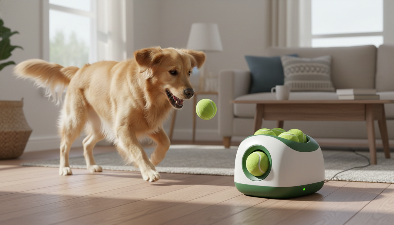 Automatic Dog Ball Launcher, Interactive Fetch Machine with Adjustable Distance - Image 5