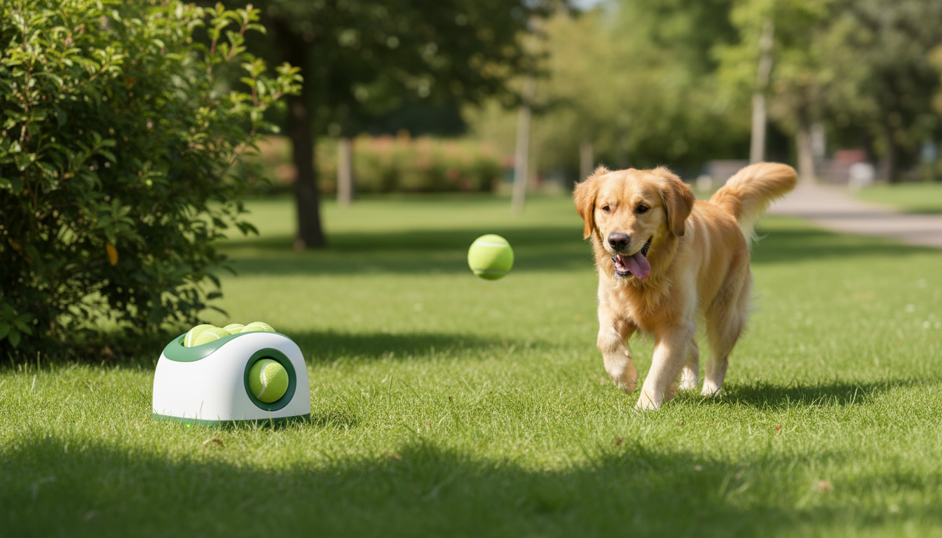 Automatic Dog Ball Launcher, Interactive Fetch Machine with Adjustable Distance - Image 6