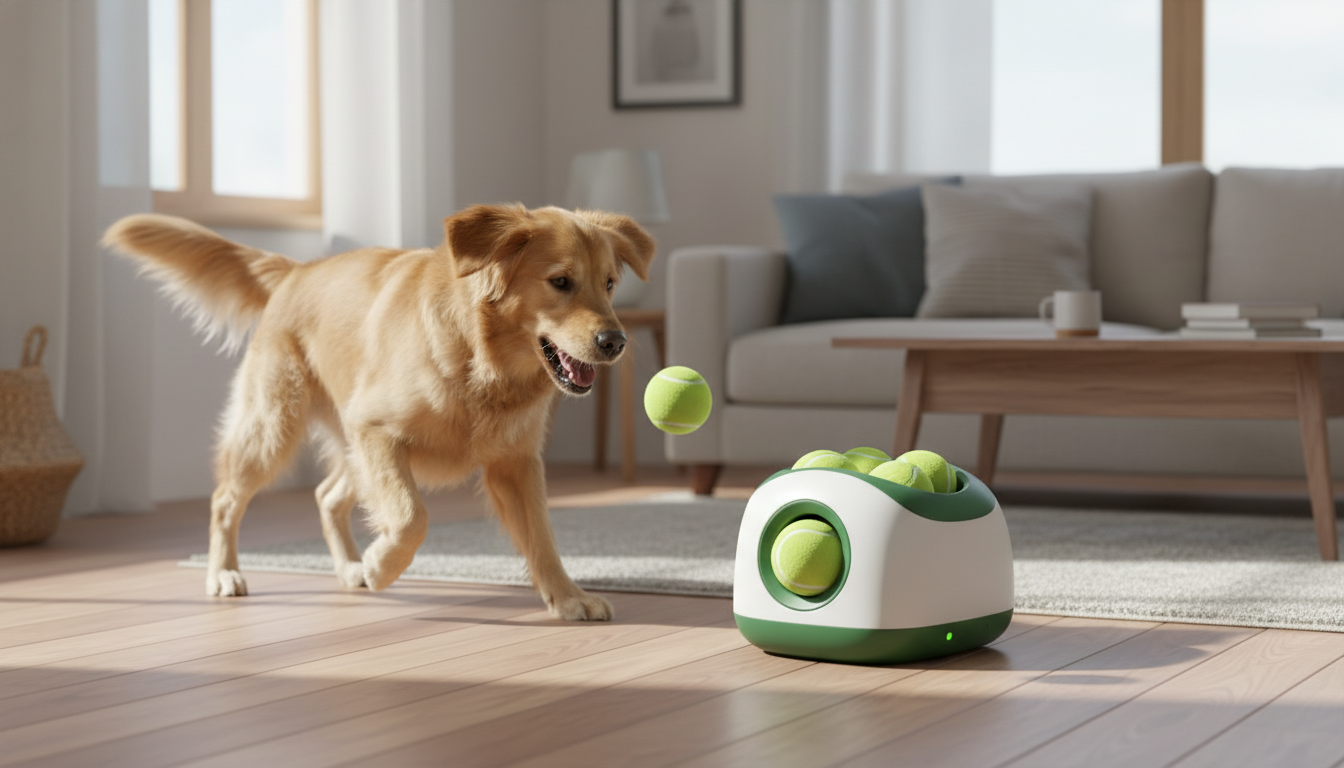 Automatic Dog Ball Launcher, Interactive Fetch Machine with Adjustable Distance - Image 7
